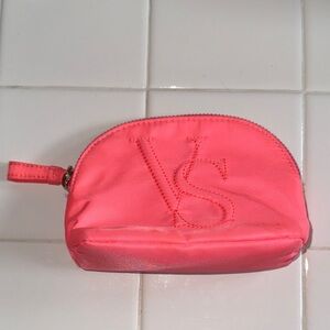 Victoria's Secret Coral Cosmetic Case